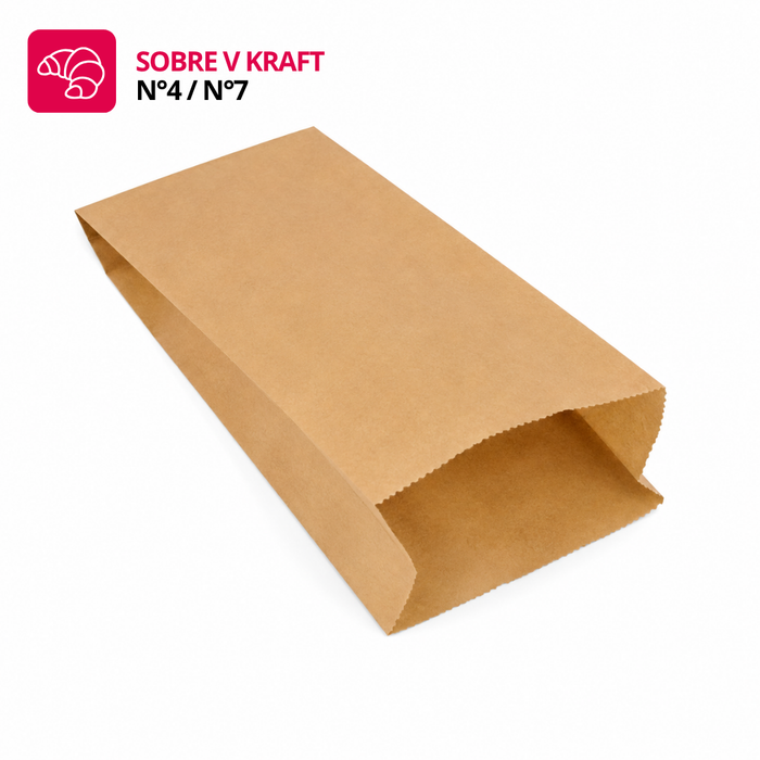 Sobre Fondo V Kraft 50gr (1000 Unidades)