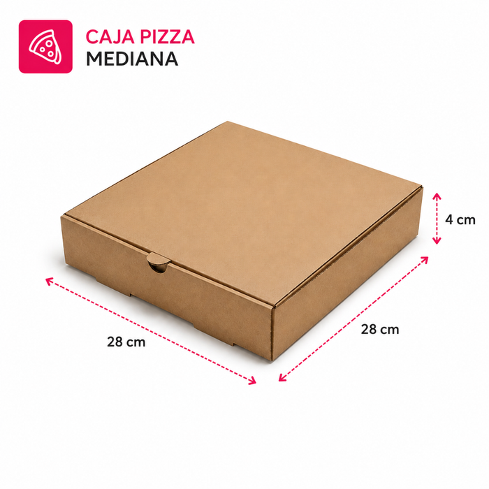 Caja para Pizza Mediana (100 unidades)